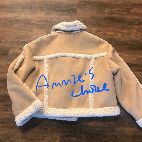 ZARA Women's Faux Shearling Double Faced Jacket(Light-camel, US XL/EUR XL) - Picture 14 of 14